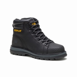 Caterpillar Foxfield Steel Toe Work Férfi Vízálló Cipő Fekete, HU-T065